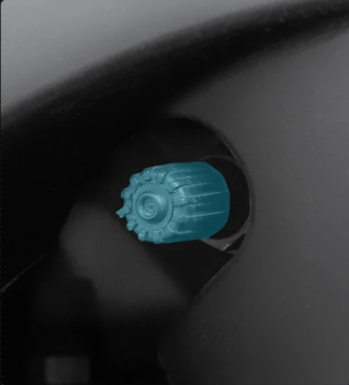 Tesla hubcaps with air holes reserved Tesla hubcaps with air holes reserved