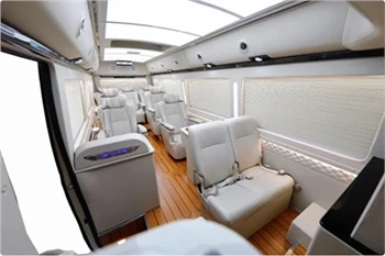2023 Toyota Coaster o'rnatilgan KTV va Alphard bilan bir xil havo o'rindig'ig...